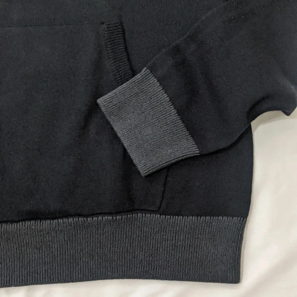 NWT Express Drawstring Cowl Neck Sweater, Color Black/Gray Size L - Picture 9 of 13